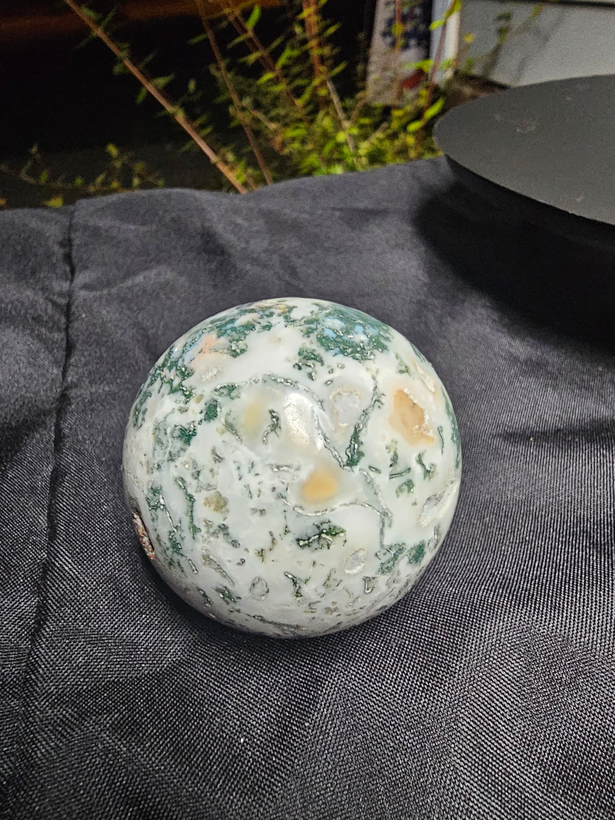 🌿✨ Moss Agate Sphere 123 ✨🌿