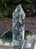 🌿✨ Moss Agate Druzy Tower 130 ✨🌿