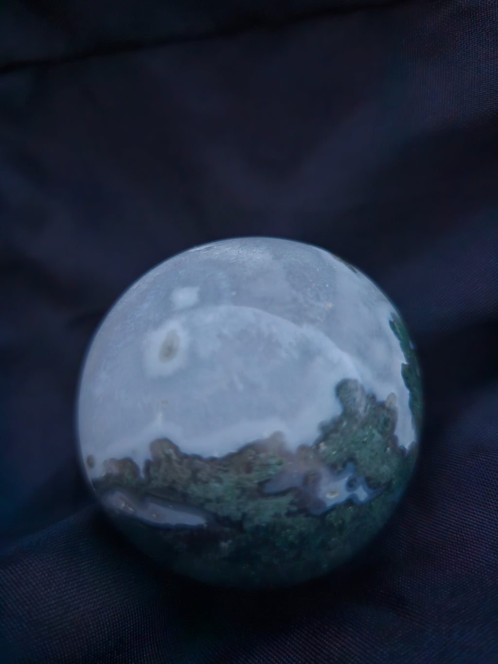 🌿 Moss Agate Sphere 132 🌿
