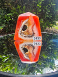 🧡 Carnelian Geode Druzy Tower 133