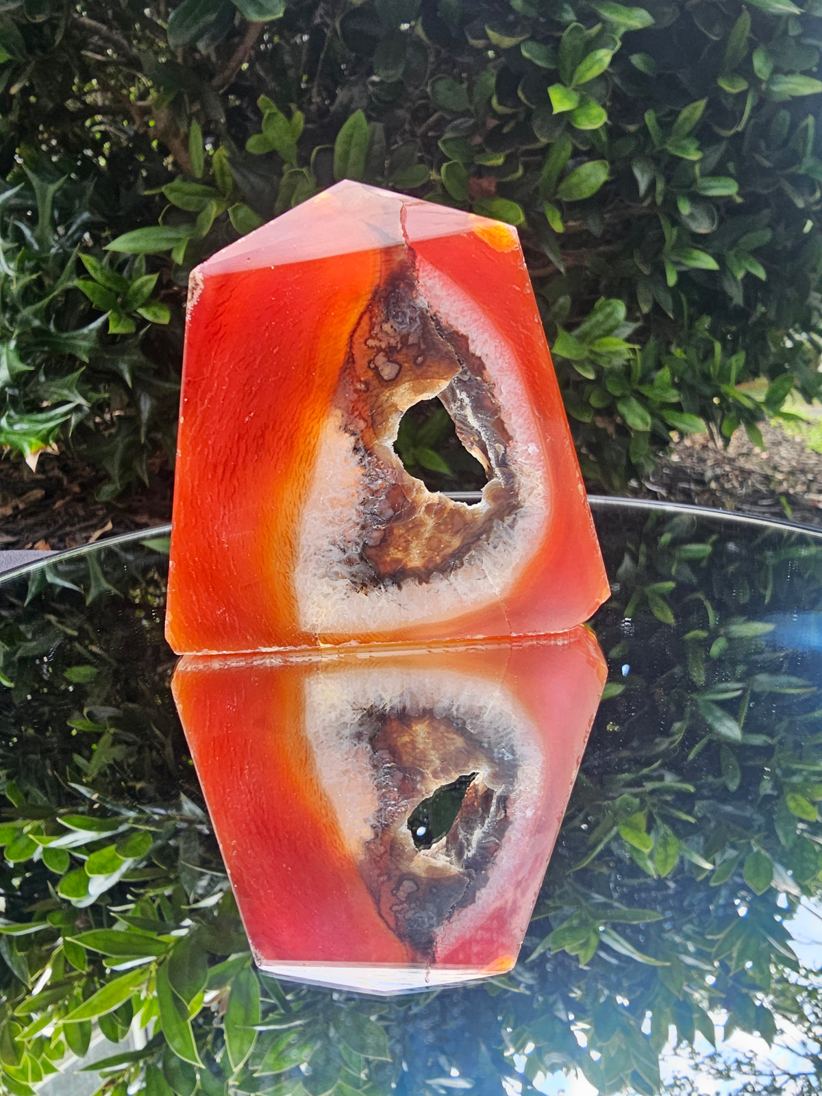 🧡 Carnelian Geode Druzy Tower 133