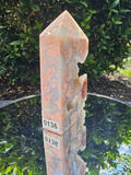 🍑 Cotton Candy Agate Druzy Tower 136