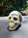 💀 Mixed Sodalite Skull Carving – #0145