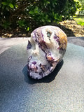 💜 Fluorite Druzy Skull – #0149