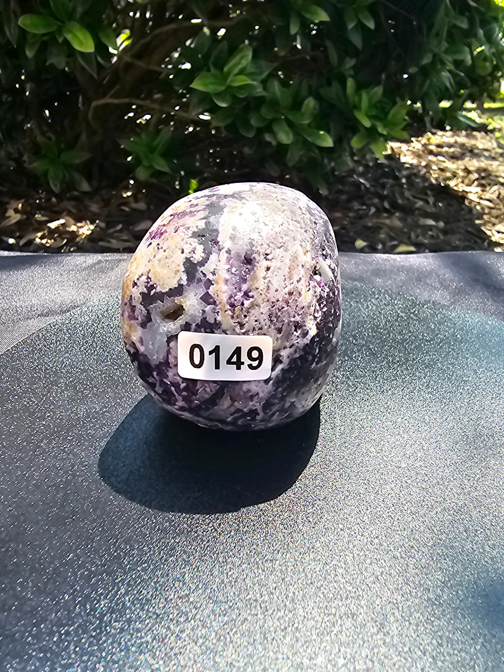 💜 Fluorite Druzy Skull – #0149