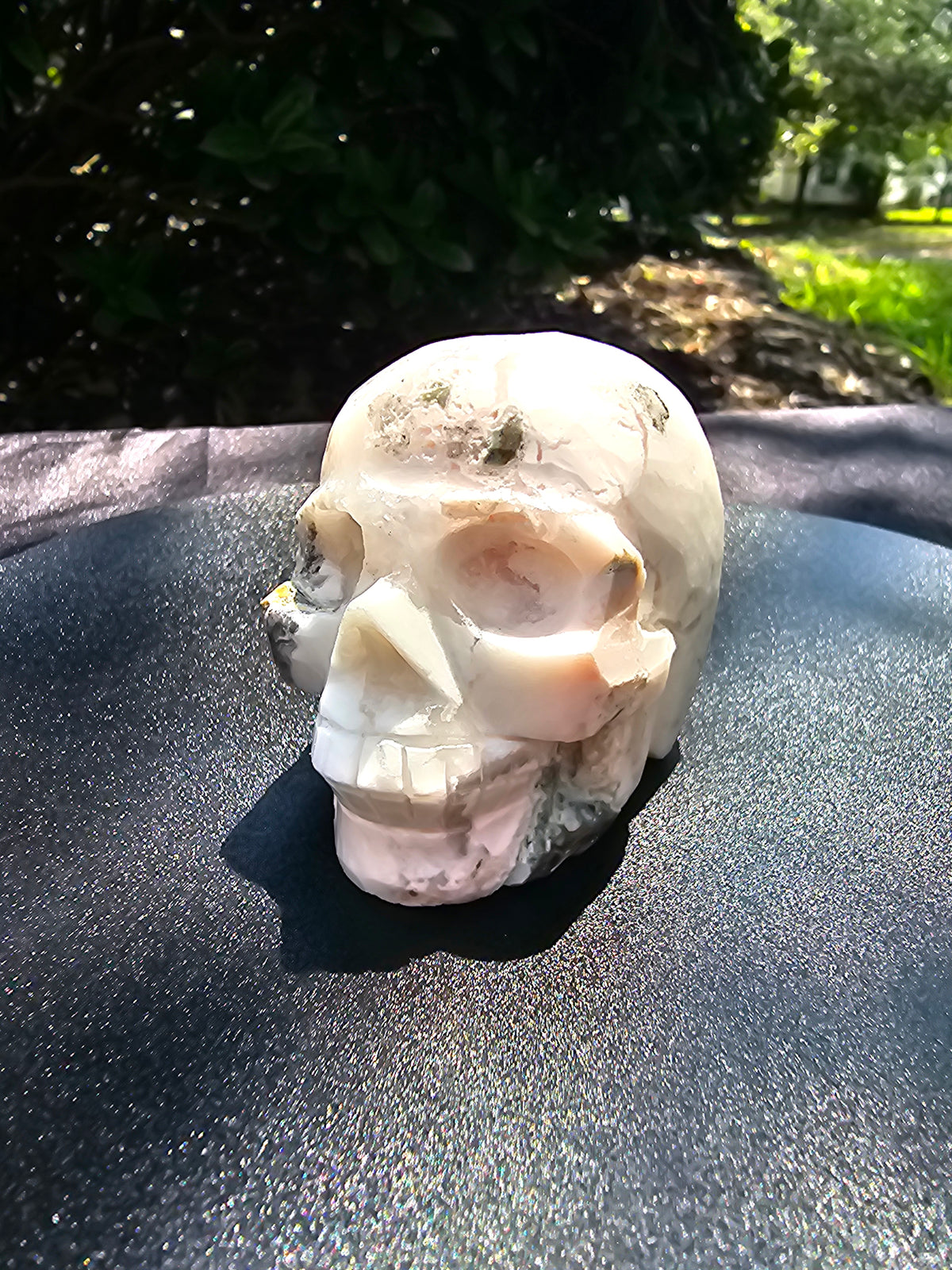 🤍 Agate Skull 0157