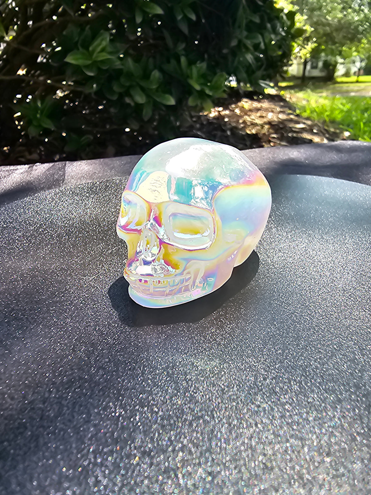 Aura Quartz Skull 0158
