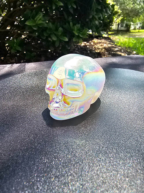 Aura Quartz Skull 0158