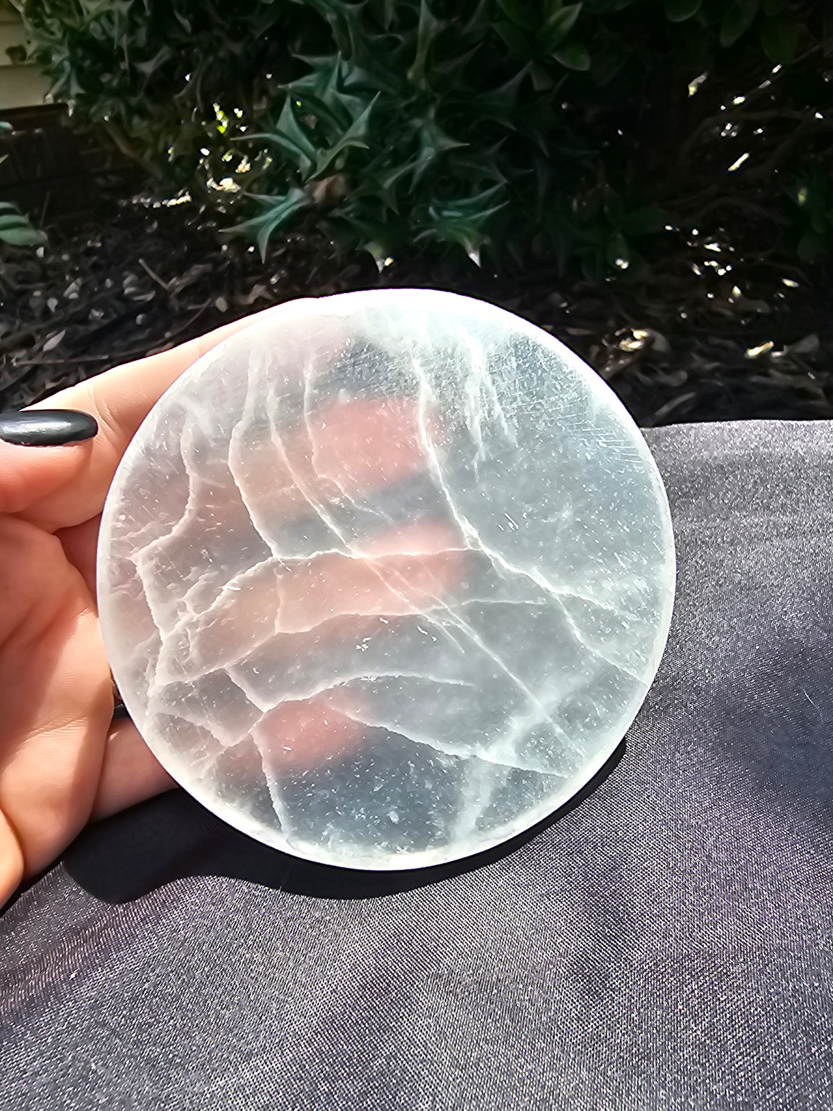 🌙 Satin Spar Charging Plate