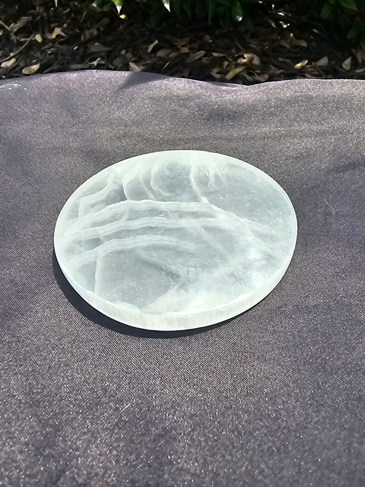 🌙 Satin Spar Charging Plate