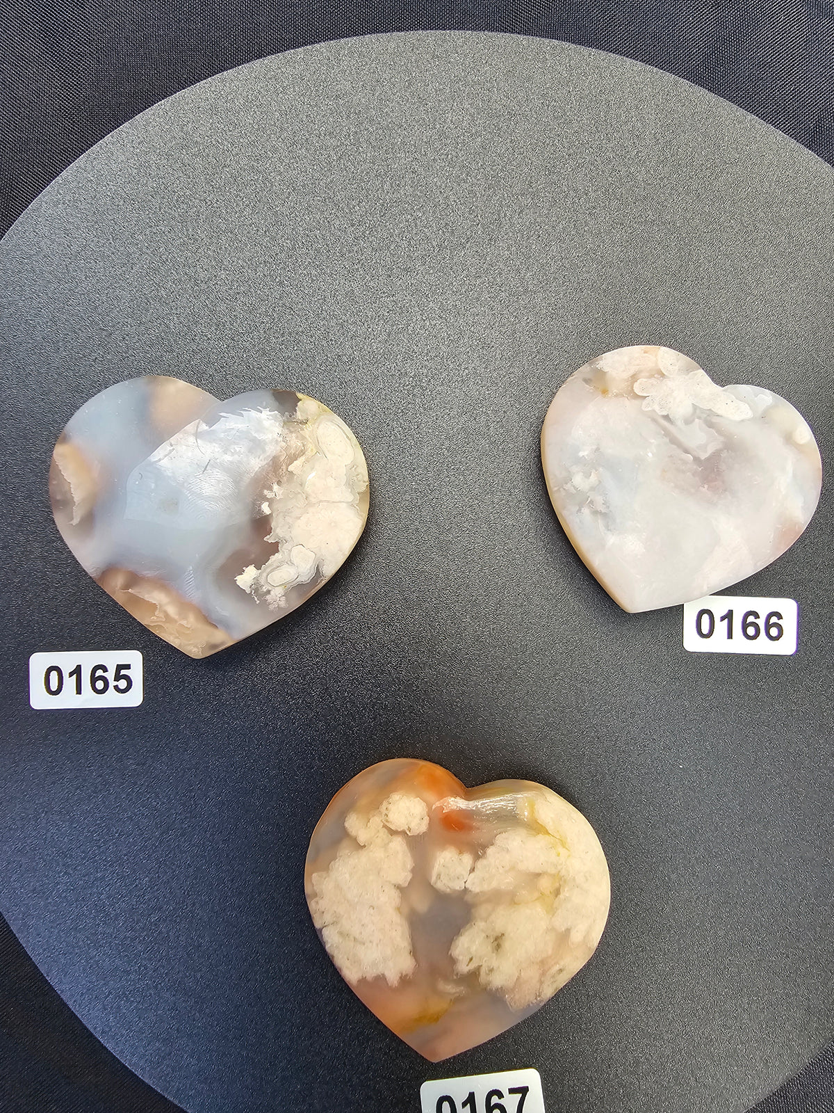 🌸 Pick Your Own Flower Agate Heart