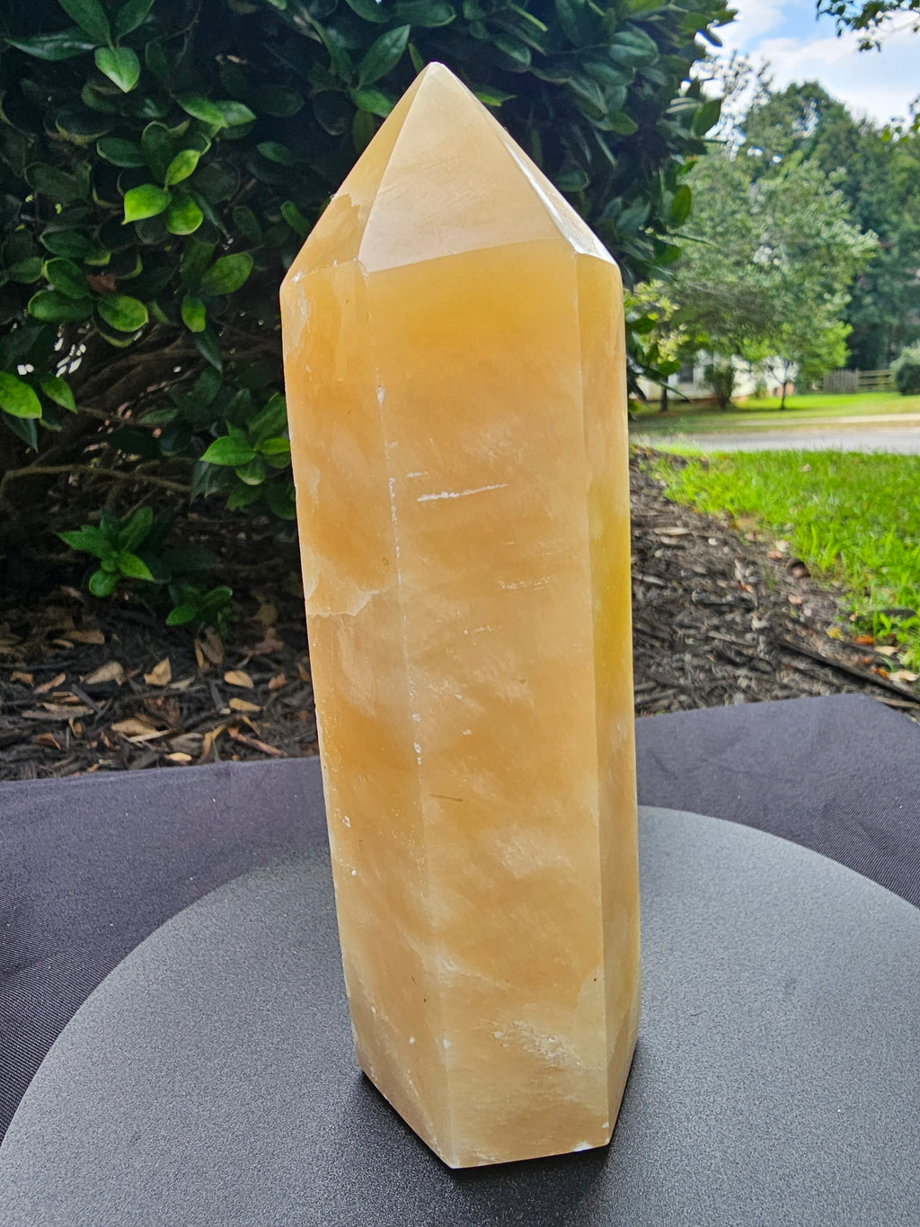 🍯 Golden Honey Calcite Tower #0170