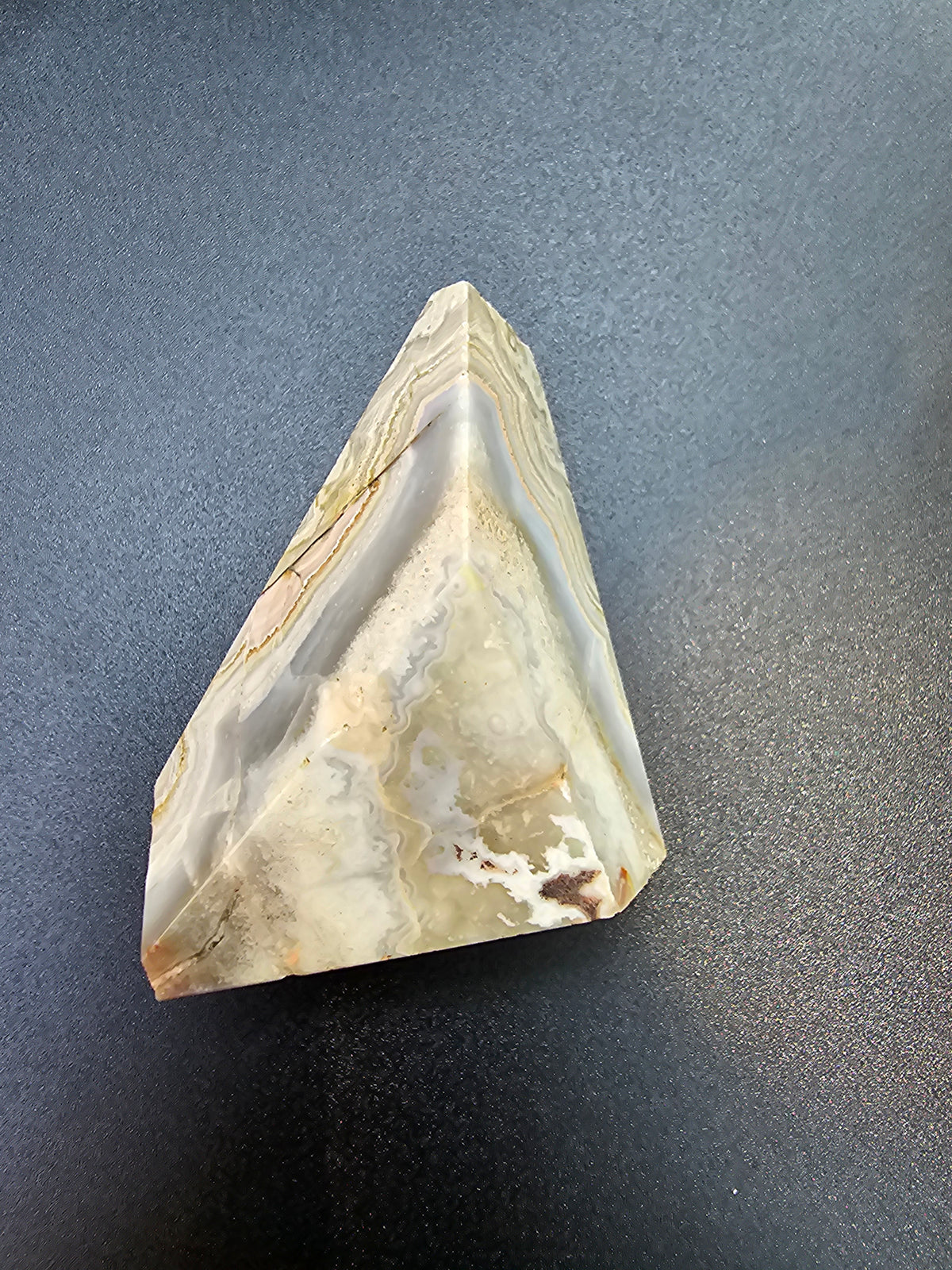 🤍✨ Banded Agate Pyramid #182