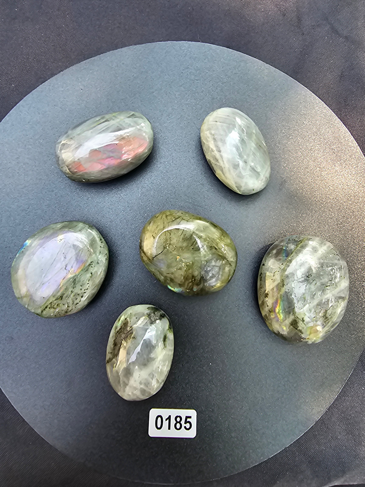 🌌✨ Labradorite Palm Stone #0185