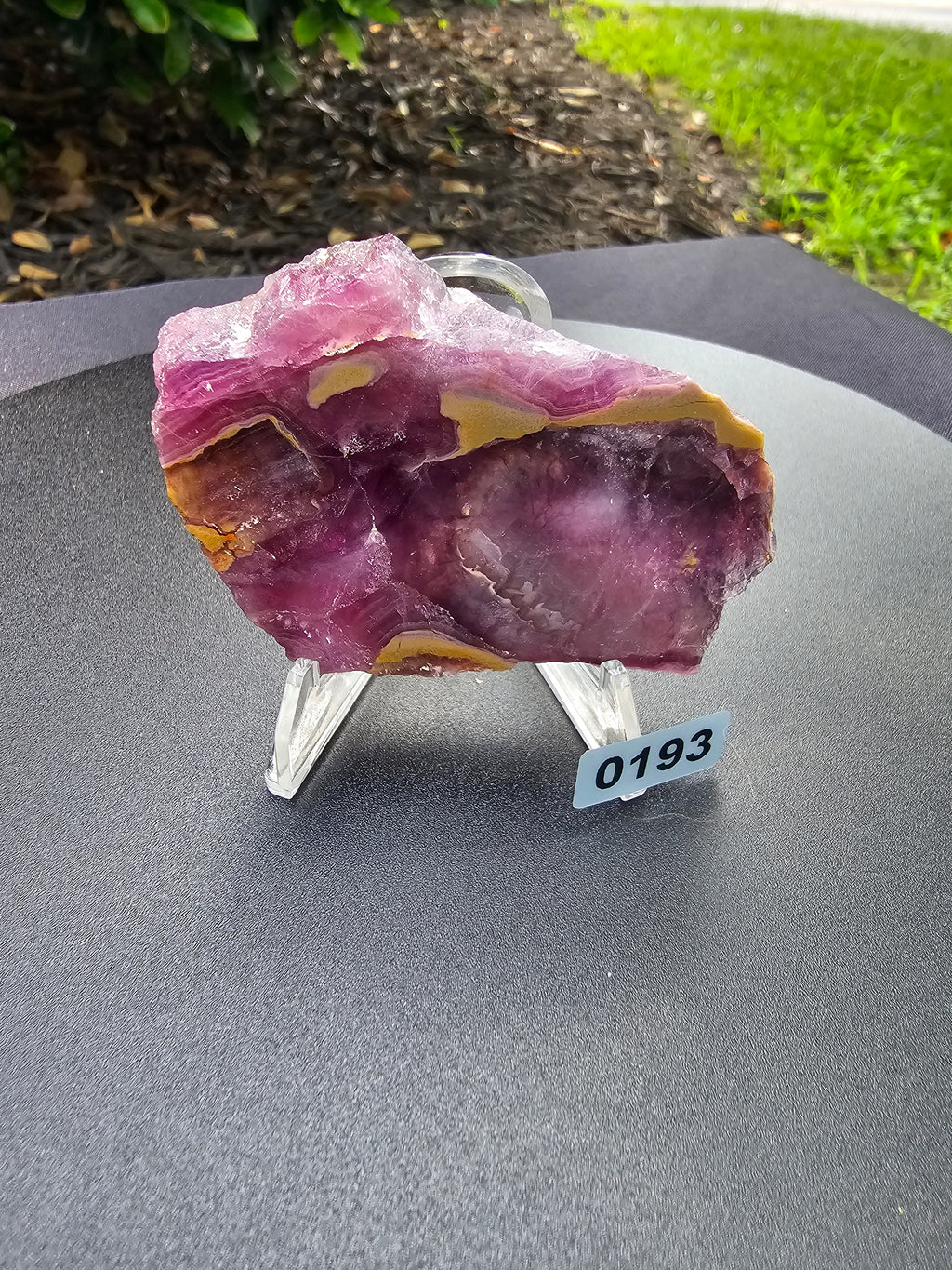 💜💚 Fluorite Slab #0193