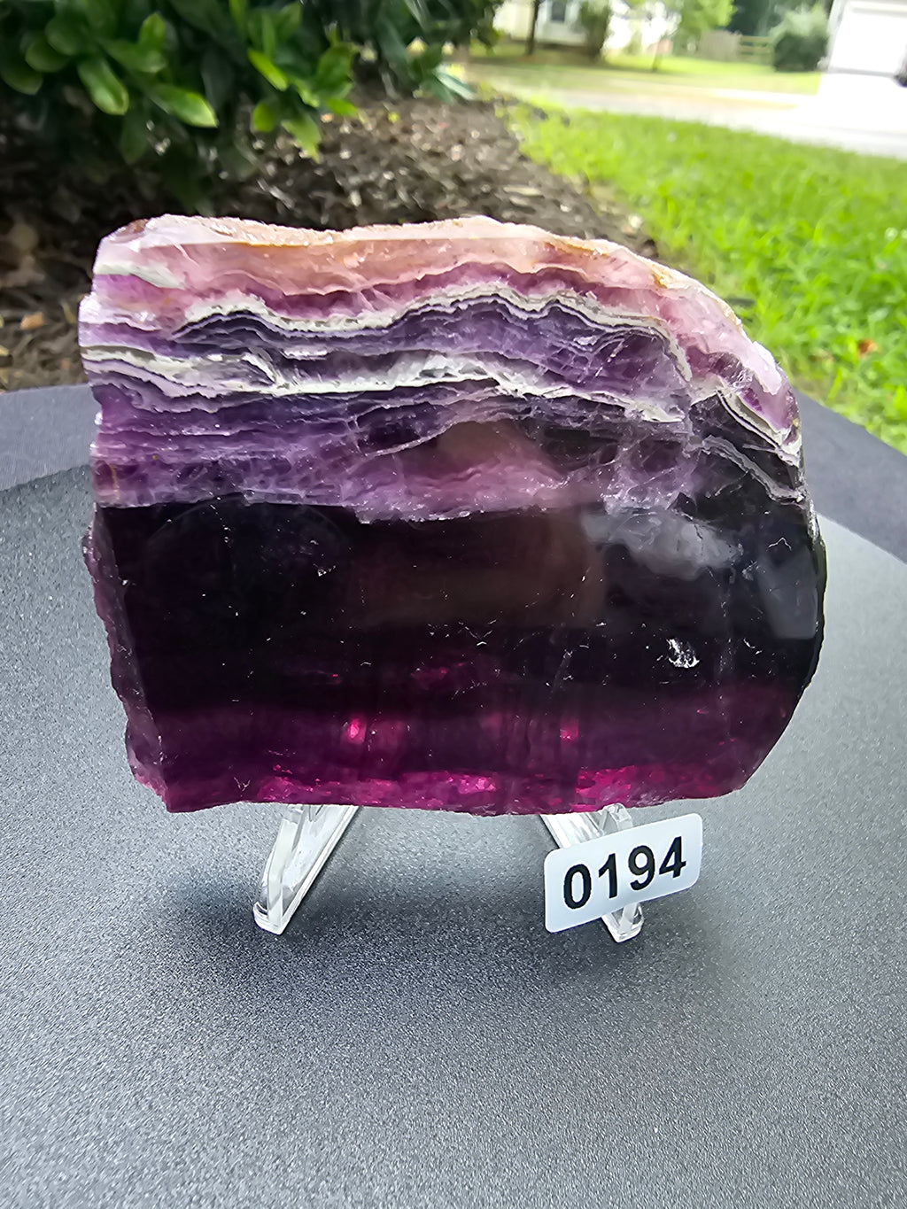 💜💚 Fluorite Slab #0194