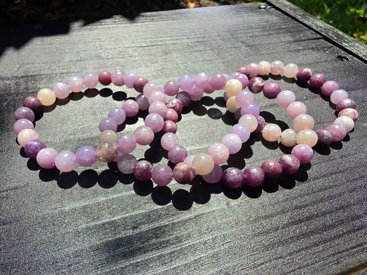 💜🌙 Lepidolite Crystal Bracelet