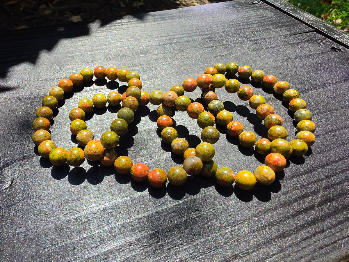 🍂🌿 Unakite Crystal Bracelet