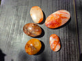 🔥✨ Fire Quartz Palm Stone