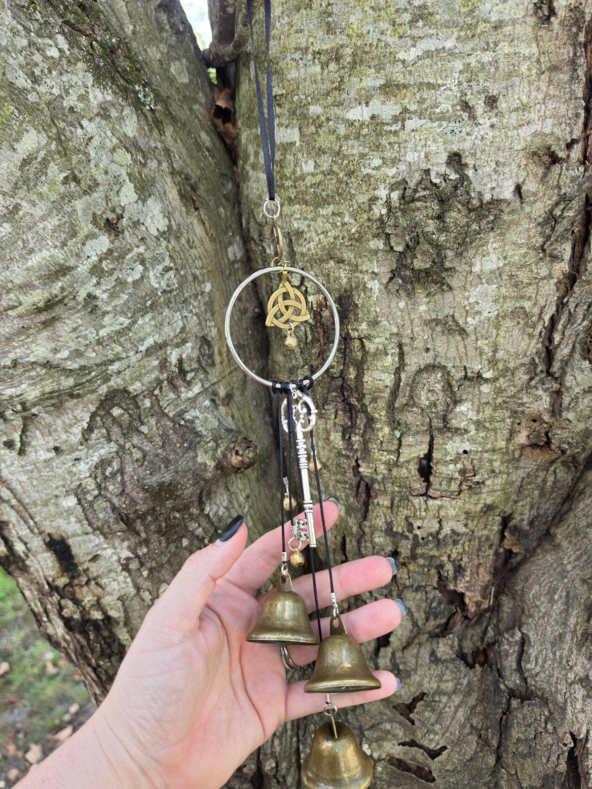 🔔 Triquetra Protection Witch Bell