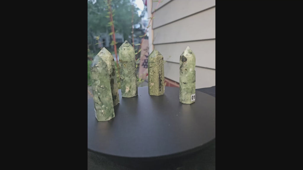 🌿✨ Prehnite with Epidote Towers — Pick Your Own ✨🌿