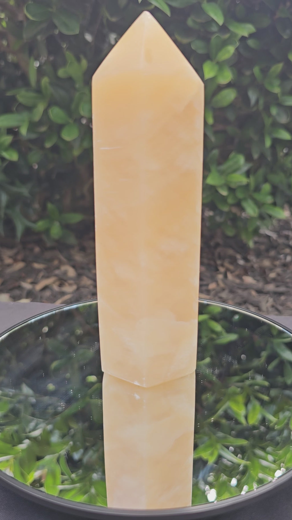 🍯 Golden Honey Calcite Tower #0170
