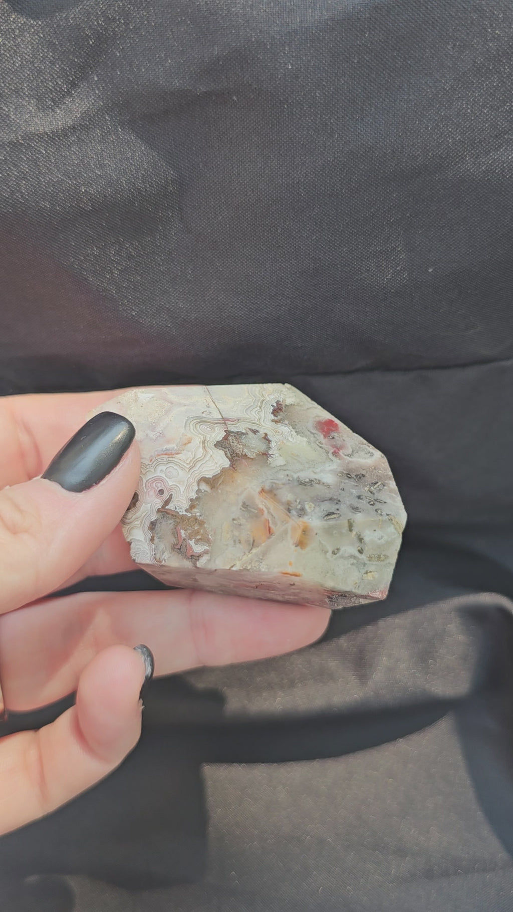 🖤🌸 Crazy Lace Agate Freeform — #0186