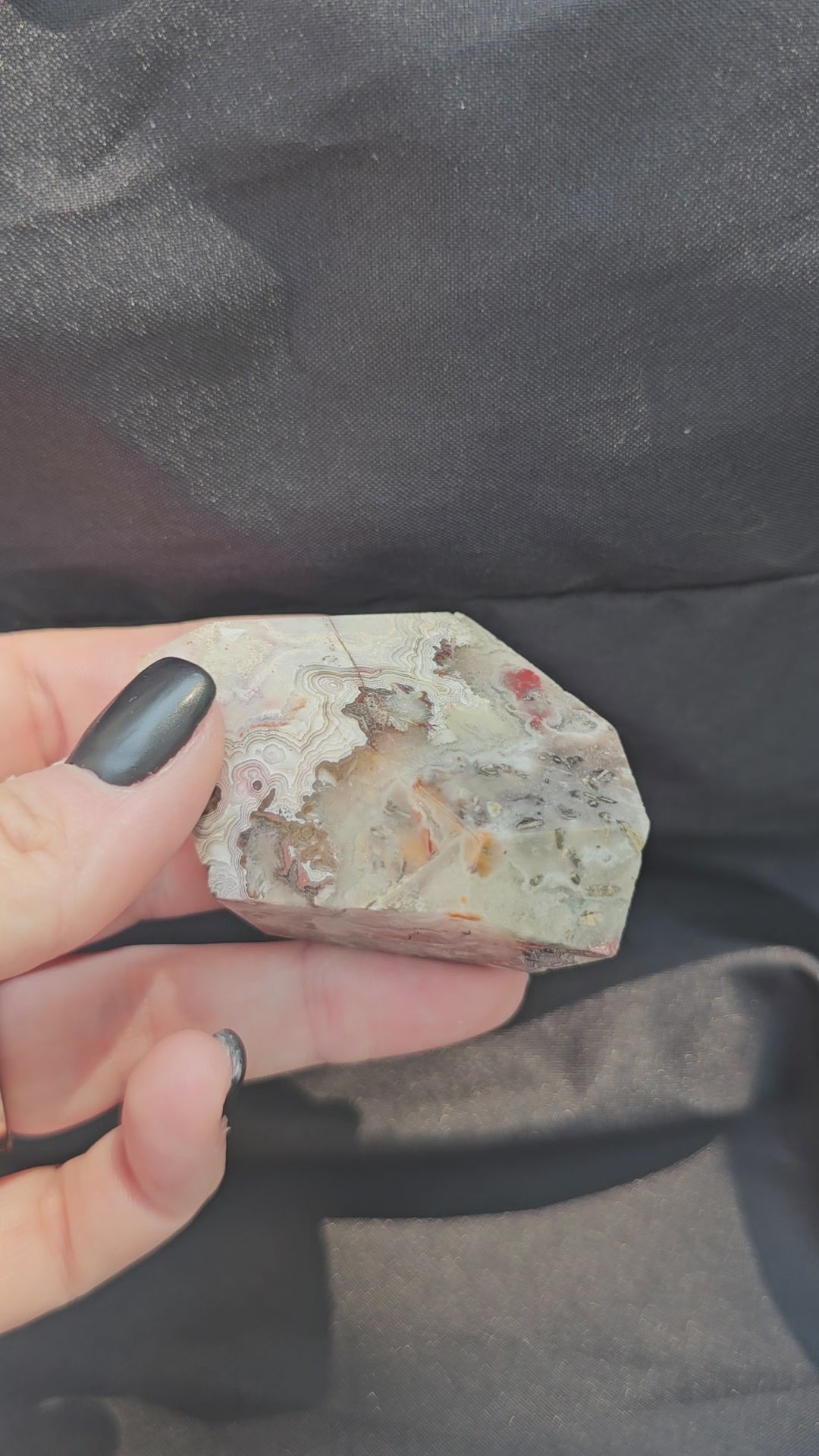 🖤🌸 Crazy Lace Agate Freeform — #0186