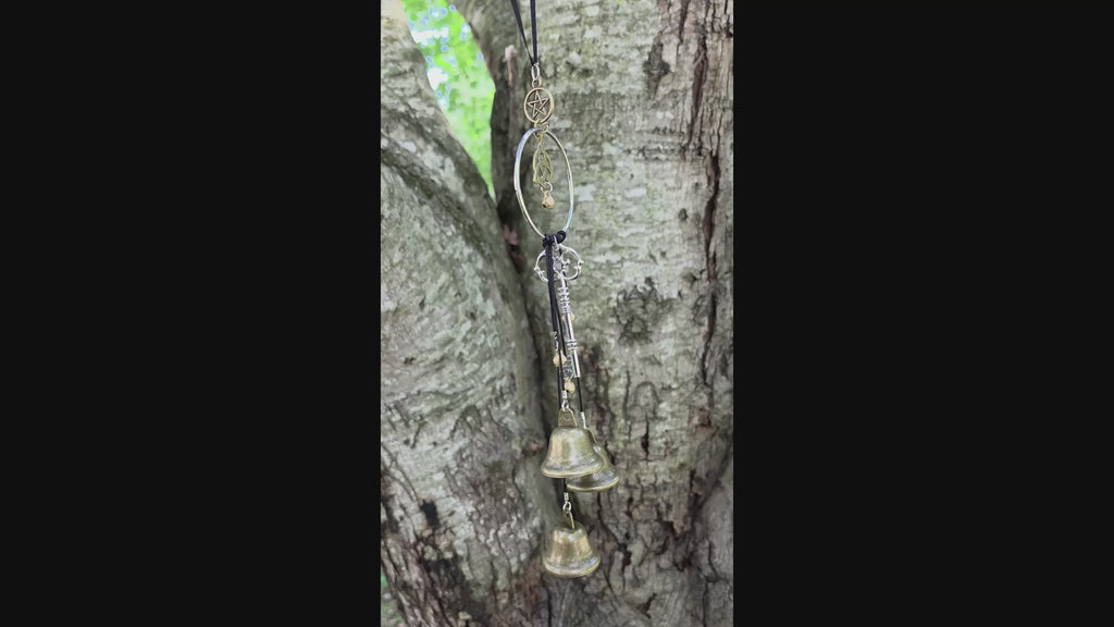🔔 Triquetra Protection Witch Bell