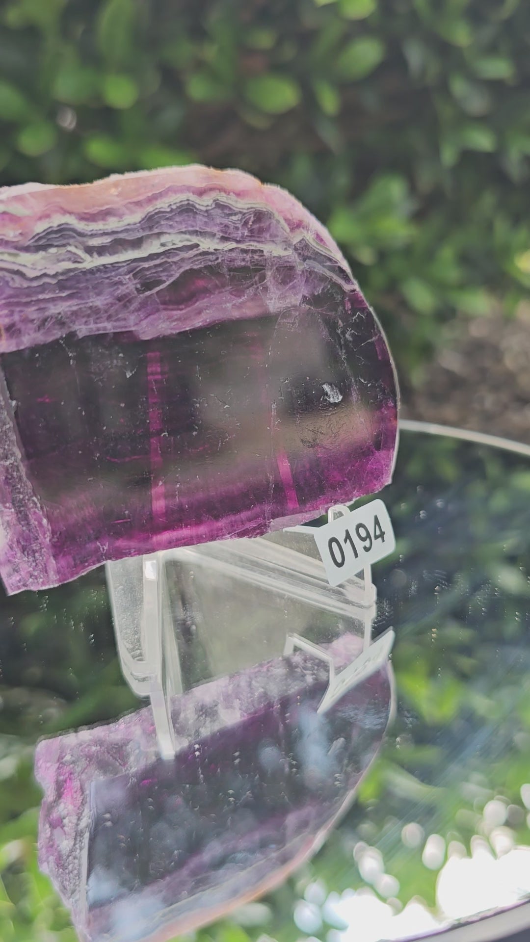 💜💚 Fluorite Slab #0194