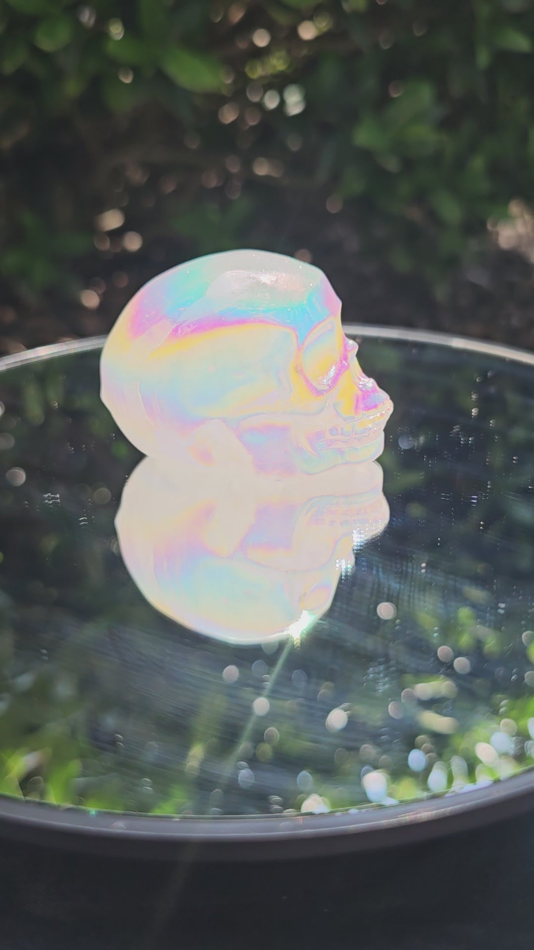 Aura Quartz Skull 0158