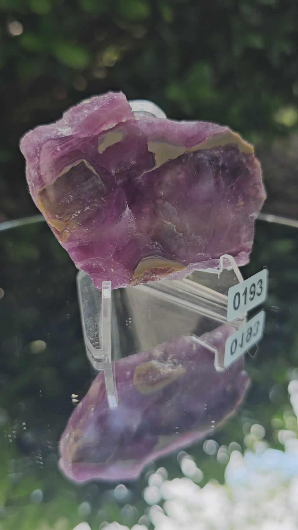 💜💚 Fluorite Slab #0193