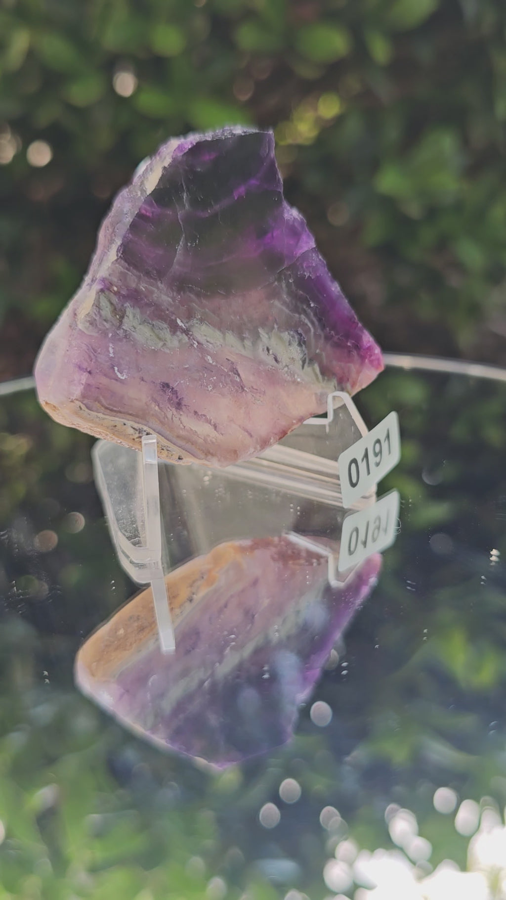 💜💚 Fluorite Slab #0191