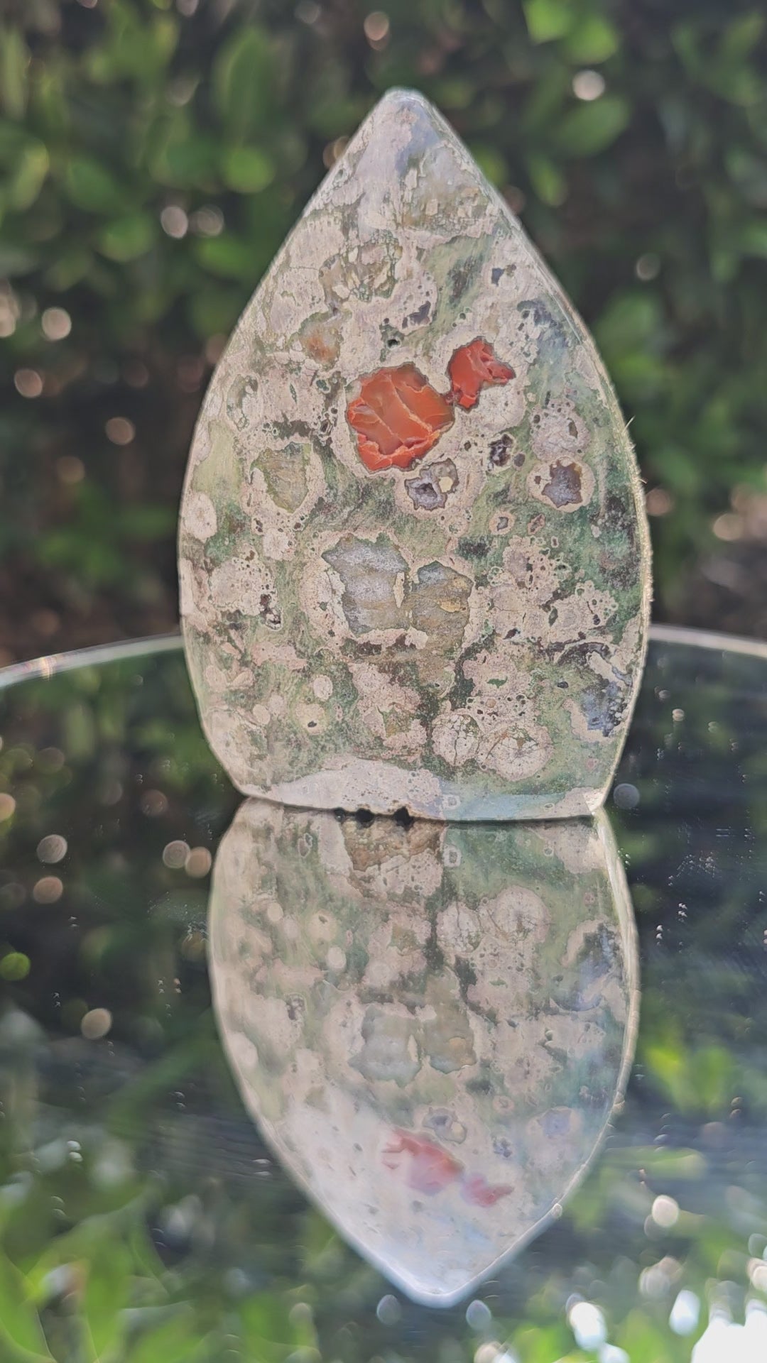 🌿✨ Rainforest Jasper Flame — #0184