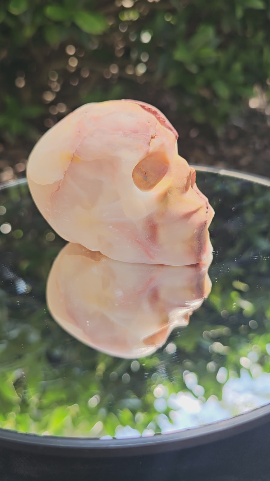 🧡 Agate Skull 0156