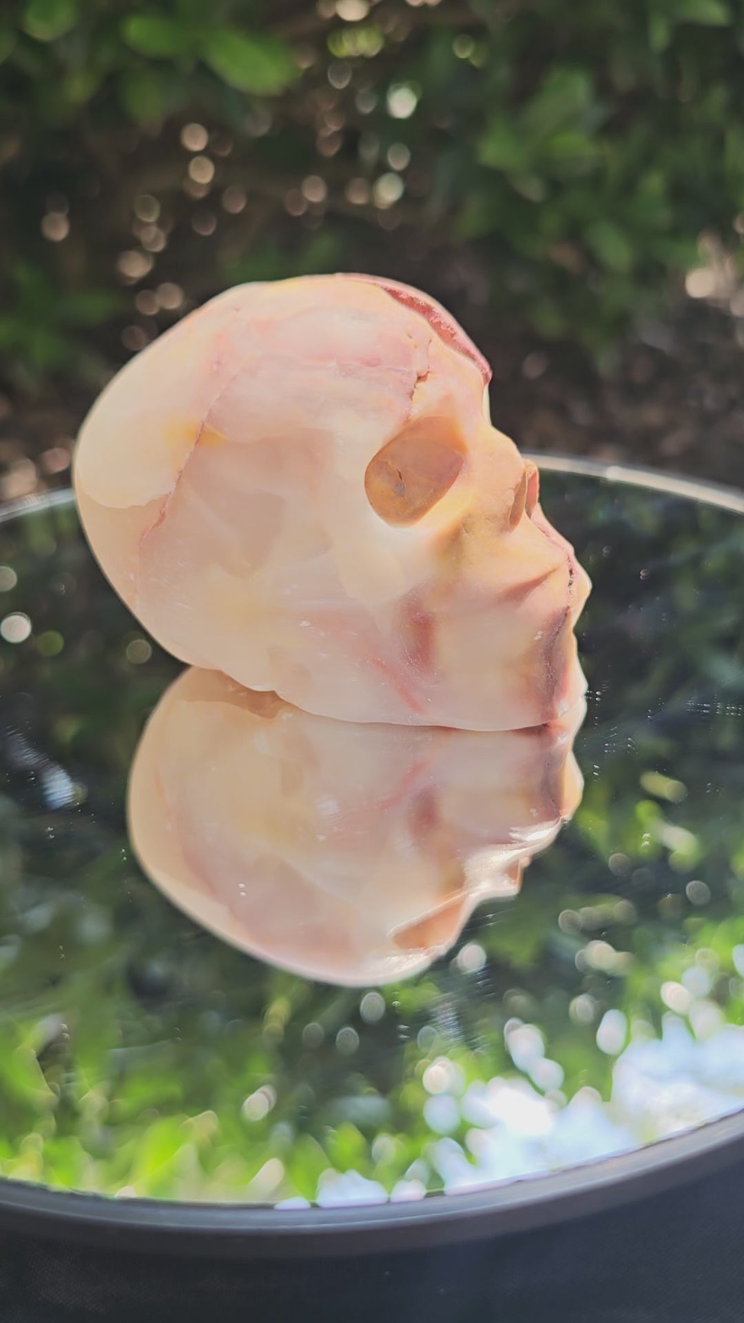 🧡 Agate Skull 0156